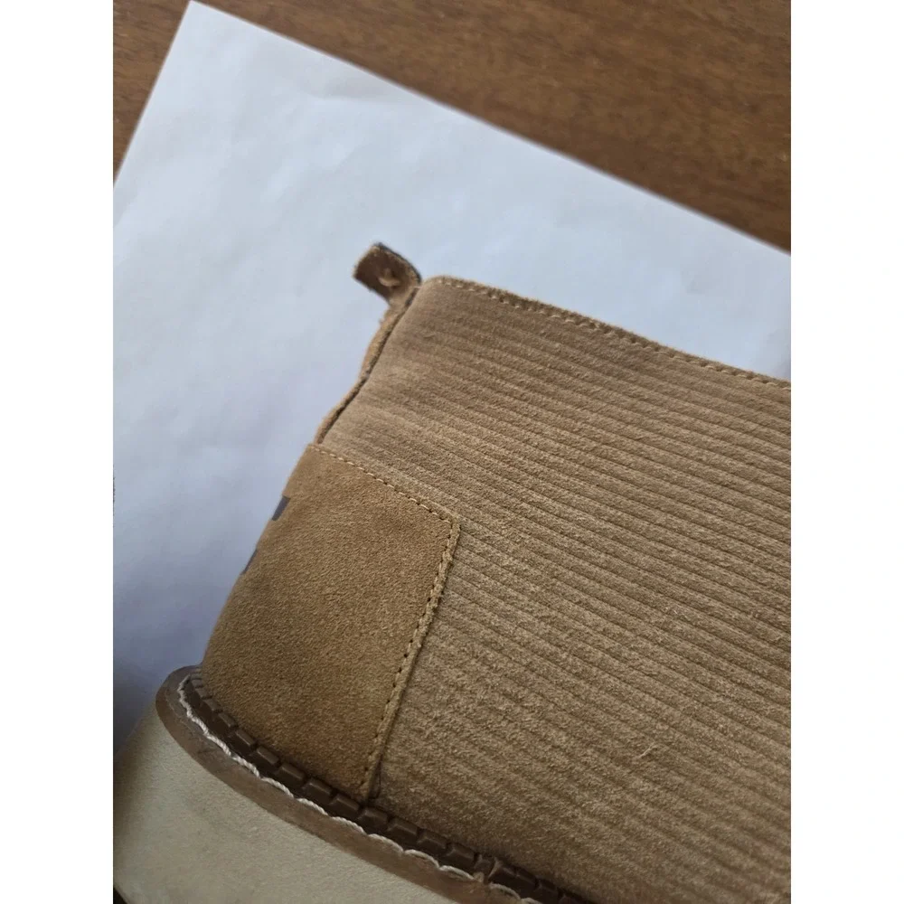 Suede corduroy chukka boots men's 13 urban minimalist toms Mateo dessert